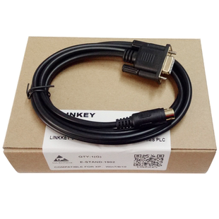 适用昆仑通泰触摸屏与三菱FX系列PLC通讯线连接数据下载线TPC-FX