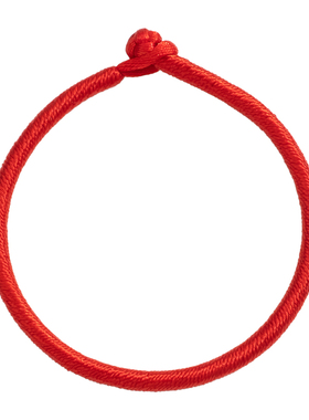 编织红绳手环可穿盘缠黄金吊坠