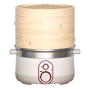 蒸尚美电蒸锅蒸笼竹制蒸鱼蒸菜蒸包子大容量多功能定时保温蒸汽锅