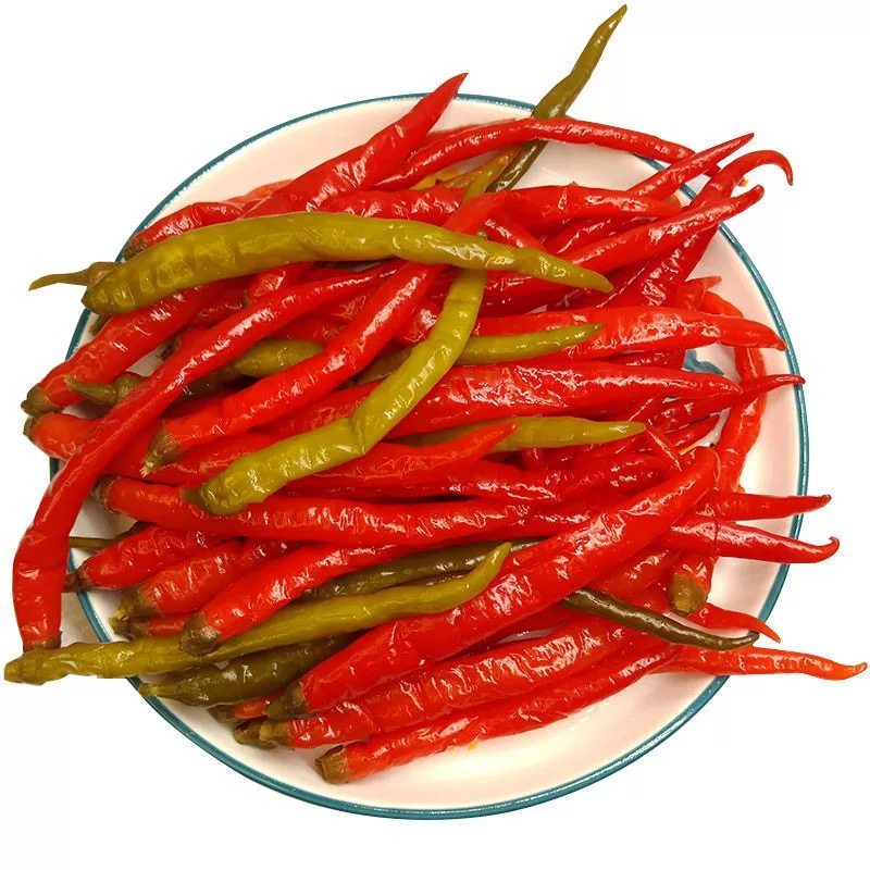 贵州土特产青红泡椒老坛酸辣椒二荆条腌辣椒酱辣椒农家双色泡椒