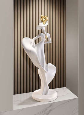 现代简约玄关人物雕塑摆件轻奢客厅壁龛电视柜高级感创意艺术装饰