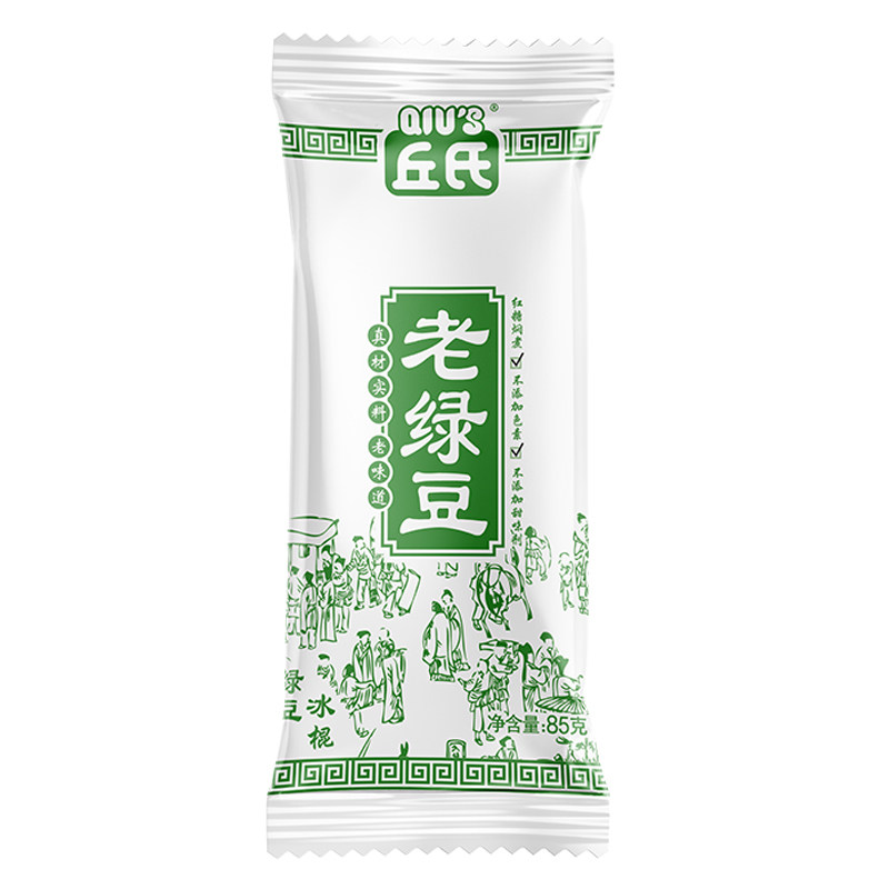 零脂肪丘氏绿豆雪糕经典冰棍
