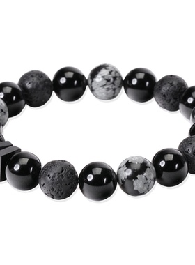 FOUNDIN凡汀高级感黑玛瑙手串男