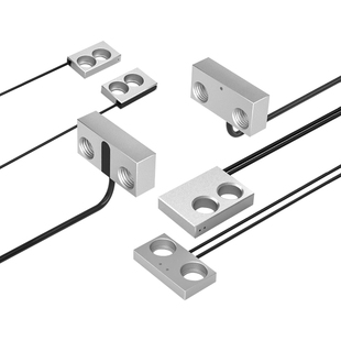 超薄微型光纤传感器反射对射平板型支架光电超小扁平机身狭小环境