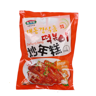 韩式大同江炒年糕270g*3韩国零食酱包朝鲜甜辣芝士年糕条方便速食