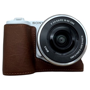索尼A7C2保护套A7CR真皮皮套A7M45 A7R5 ZVE10一代二代相机包肩带