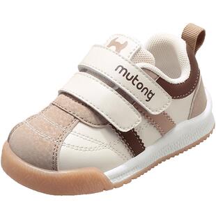 【清仓】牧童婴儿鞋冬季加绒女宝宝字母面包鞋男童保暖学步机能鞋