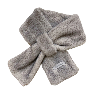 秋冬季保暖百搭毛绒交叉围脖围巾