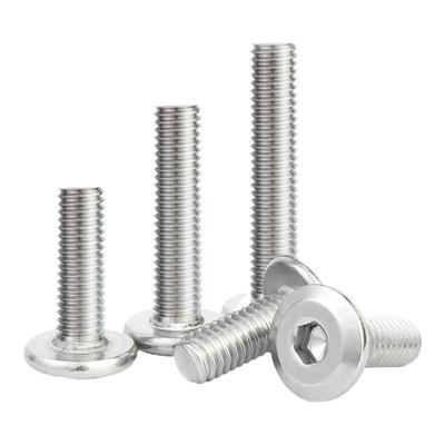 304不锈钢倒边内六角家具斜大平头螺丝钉儿童床橱柜栓M3M4M5M6M8