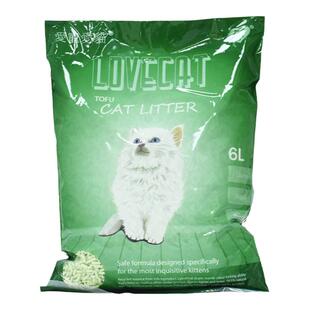 腐败猫 Lovecat爱宠爱猫绿茶豆腐猫砂除臭结团5L约2.5kg单包