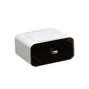 卫生间壁挂式收纳盒家用免打孔浴室化妆棉透明置物盒首饰收纳架