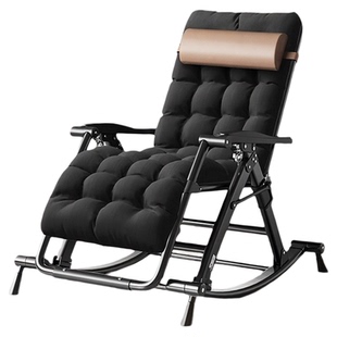 摇摇椅2026新款折叠躺椅家用午休藤编靠背椅休闲懒人椅可坐可躺椅