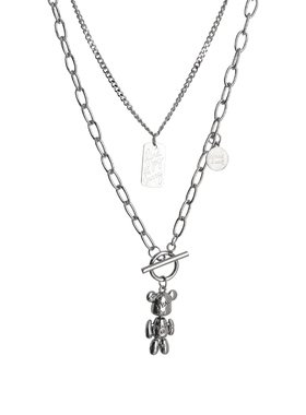 小众设计痞帅叠戴项链