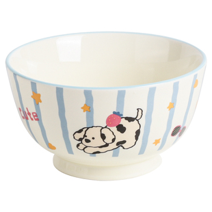 川岛屋可爱米饭碗家用2026新款高颜值陶瓷儿童吃饭碗个人专用餐具