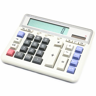 包邮银行财务计算器2135 大号商务办公电脑键盘台式计算机太阳能