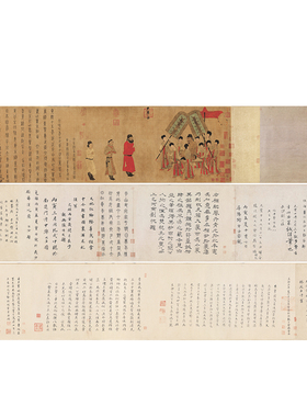 阎立本步辇图手卷十大传世名画
