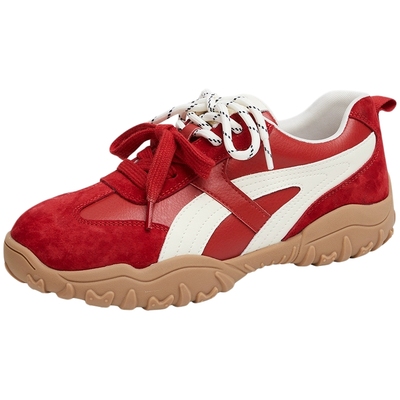 百田森2026红色阿甘鞋德训鞋