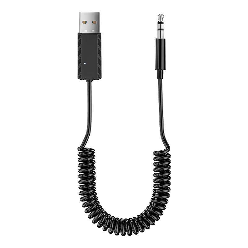 6.0车载蓝牙接收器汽车音频转接器aux音频线音响箱用usb转3.5模块