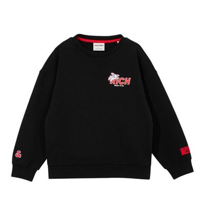 tq区绫致杰克琼斯童兔年本命年春夏卡通图案圆领套头卫衣