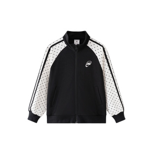 斯凯奇童装立领棒球服外套女童26秋季新波点百搭夹克SkechersKids