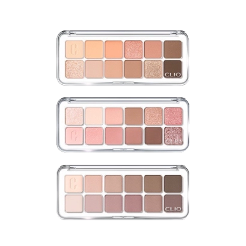 新品珂莱欧clio12色眼影盘珠光哑光修容盘PRO EYE PALETTE AIR