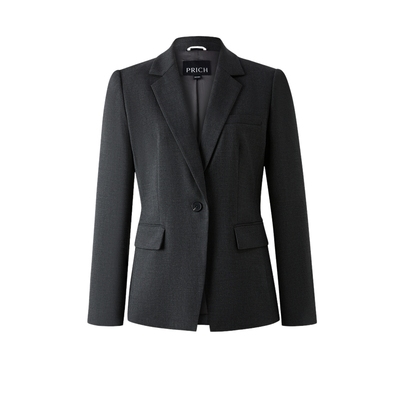 【零染】PRICH简约智性气质平驳领西装2025冬季新款通勤外套女