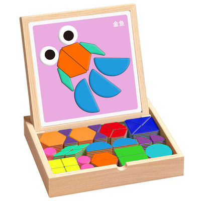 磁性七巧板3-8岁儿童早教拼图