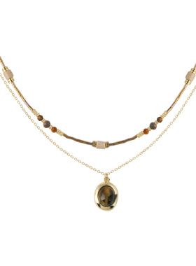 花迹项链女小众设计感