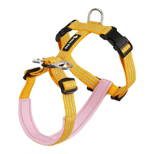 狗狗胸背带外出牵引绳背心式防爆冲简约宠物小中大型犬边牧柯基犬