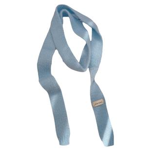 韩版纯色软糯细窄长条围巾女秋冬y2k辣妹高级感百搭装饰针织围脖