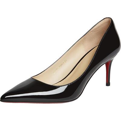 百思图春季尖头细跟高跟女单鞋