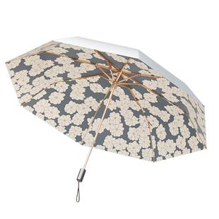 左都钛银遮阳伞女防晒防紫外线太阳伞晴雨两用双层小巧便携高颜值