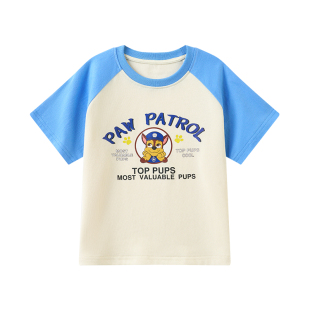 汪汪队男童短袖t恤夏装2026新款夏季儿童上衣宝宝打底衫男孩半袖