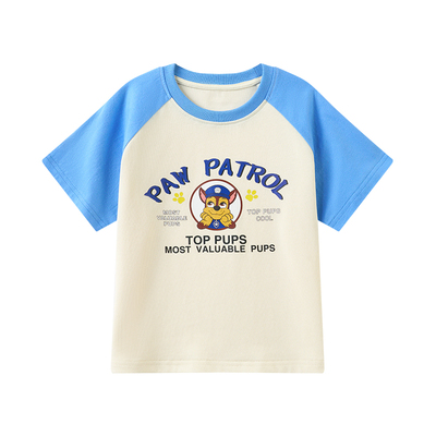 汪汪队夏装男童短袖t恤