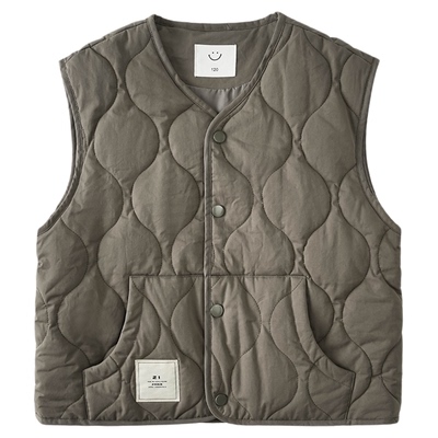 男童夹棉马甲冬款2025冬装新款加厚保暖儿童男孩外穿上衣