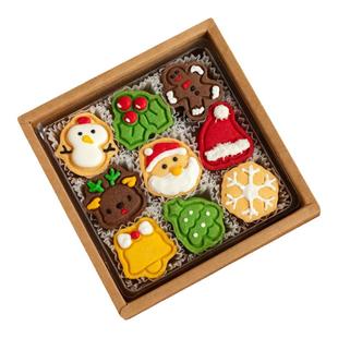 2025圣诞手工曲奇饼干公司年会礼盒装独立包装限定自制小饼干
