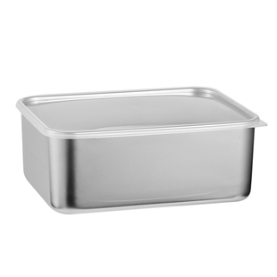 304不锈钢保鲜盒带盖密封冰箱鱼肉类冷冻冷藏盒子水果蔬菜收纳盒