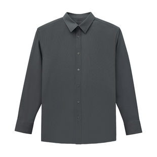 Degre Zero长袖衬衫男匹马棉140支商务通勤免烫抗菌百搭竖纹衬衣