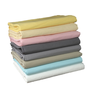 特价清仓布料100%全棉纯色夏天大床白斜纹纯棉床单枕套三件套单件