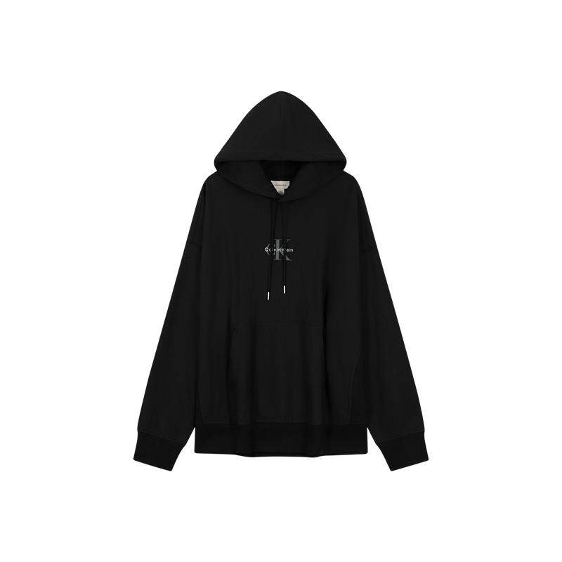 CK男士字母宽松运动连帽卫衣