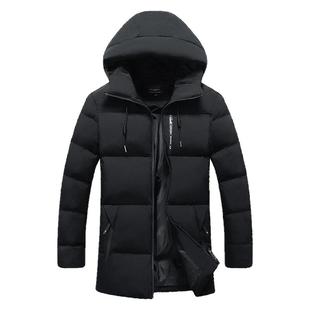 男士羽绒棉服冬季中长款青少年学生帅可脱帽中年短款加厚保暖棉袄