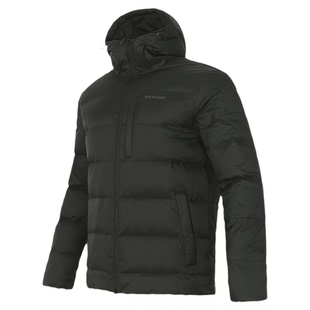 rockcloud男羽绒服短款连帽防水加厚保暖外套暮光蓝色冬季棉服