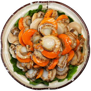 特大号带黄扇贝肉柱鲜活冷冻现剥新鲜带子麻辣捞汁小海鲜原料 2斤