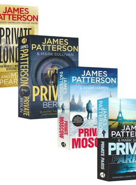 Private Paris Moscow Berlin London 私人侦探1-4 章节小说 巴黎莫斯科柏林伦敦私家调查局 青少年英语读物 英文原版进口儿童图书