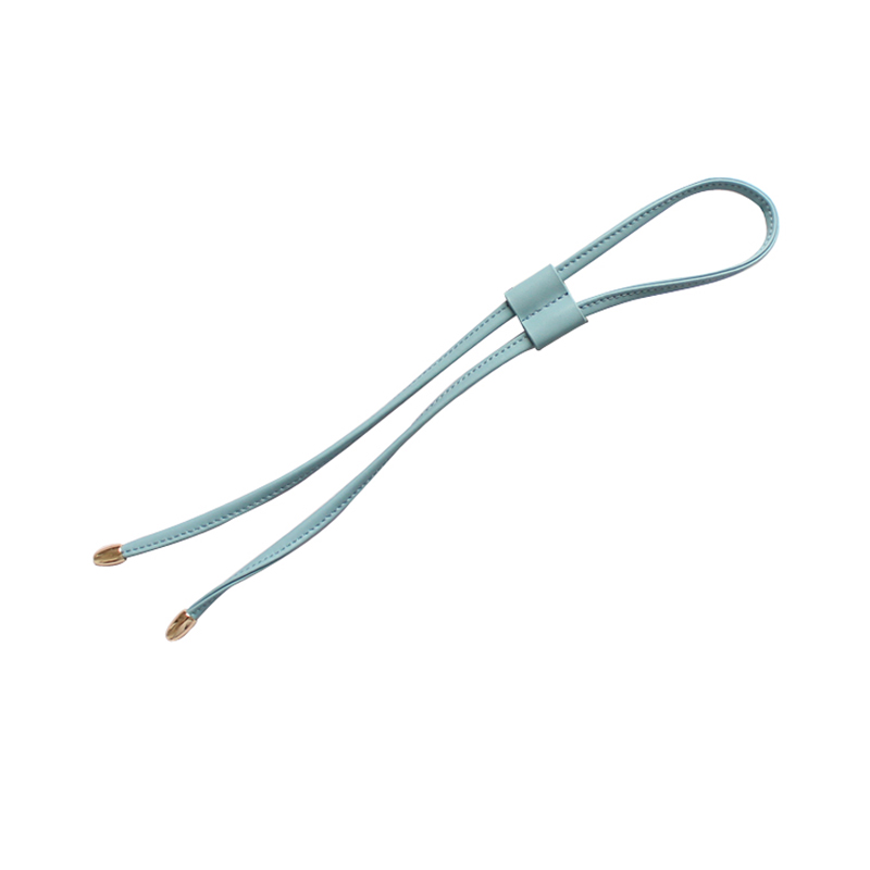 叉子手工diy钩针拼布包配件马卡龙色系真皮水桶包抽绳diy材料带子