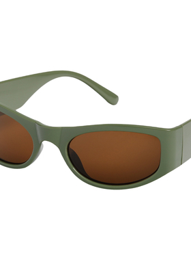 VNTG墨镜曲面时髦简约ins风显脸小蝶形御姐撞色防紫外线太阳眼镜