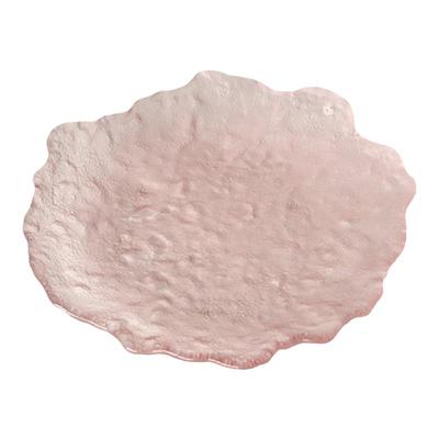 粉色不规则冰川盘蛋糕甜品盘子