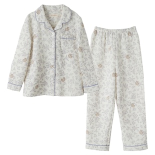 睡衣女童冬加厚三层夹棉可外穿初中生学生亲子睡衣女孩儿童家居服