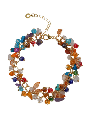 时尚百搭彩色多巴胺手链女生个性潮流流苏手饰甜美少女心童趣饰品