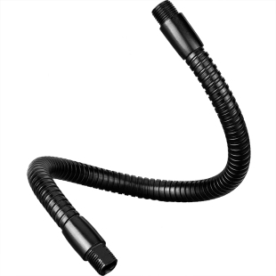 黑色金属软管鹅颈万向管定型台灯支架可随意弯曲蛇形杆工作灯配件